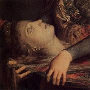 Gustave Moreau Tracianische Frau mit dem Kopf des Orpheus und seiner Leier oil